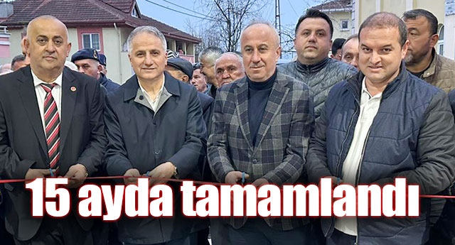 15 AYDA TAMAMLANDI