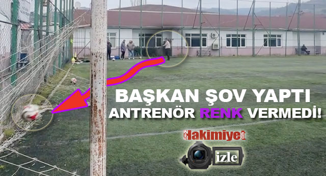 BA�KAN �OV YAPTI; ANTREN�R RENK VERMED�!