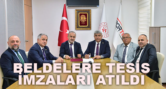 BELDELERE TES�S �MZALARI ATILDI