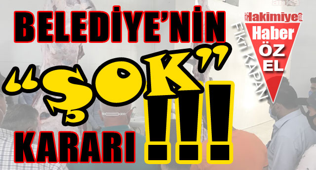 BELEDYEDEN OK KARAR!