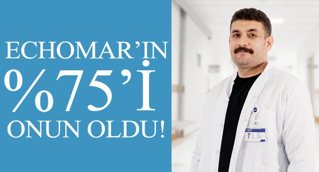 ECHOMAR�IN %Y�ZDE 75�� ONUN OLDU
