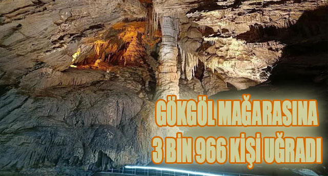 GÖKGÖL MAĞARASINA 3.966 KİŞİ UĞRADI