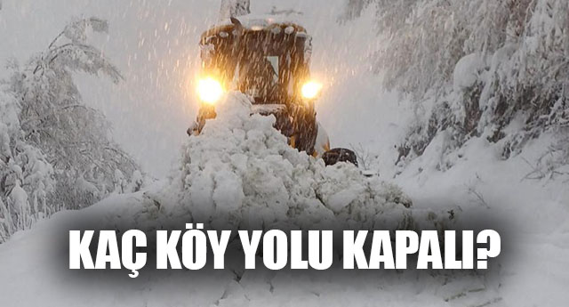 KA� K�Y YOLU KAPALI?