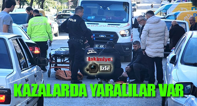 KAZALARDA YARALILAR VAR