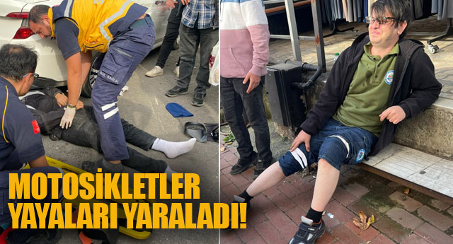 MOTOSKLETLER YAYALARI YARALADI!