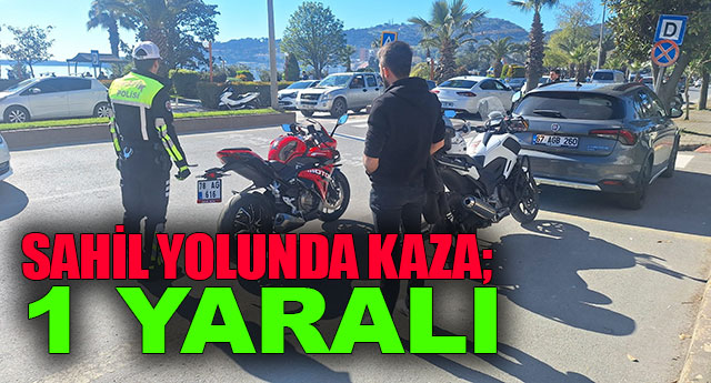 SAH�L YOLUNDA KAZA; 1 YARALI!