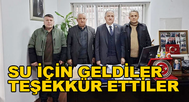 SU ���N GELD�LER; TE�EKK�R ETT�LER!