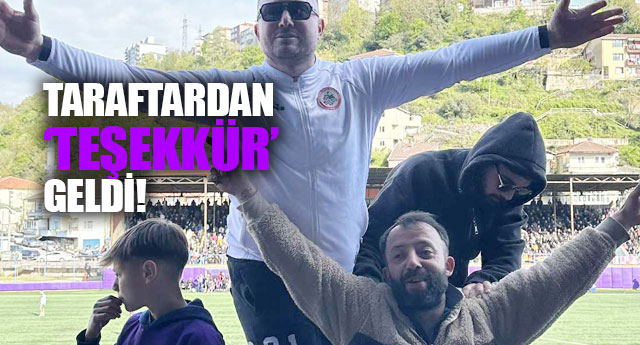 TARAFTARDAN TEEKKR GELD!