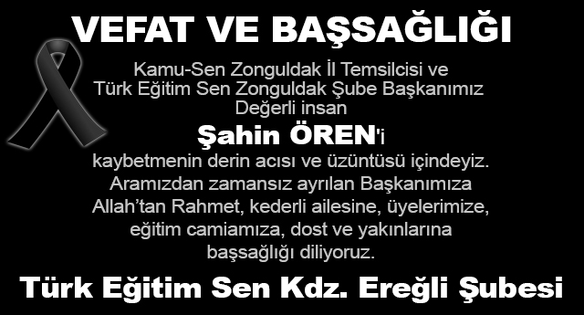 T�RK E��T�M-SEN BA�SA�LI�I MESAJI YAYINLADI