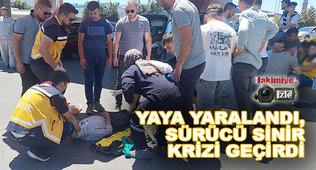 YAŞLIYA ÇARPTI, SİNİR KRİZİNE GİRDİ!
